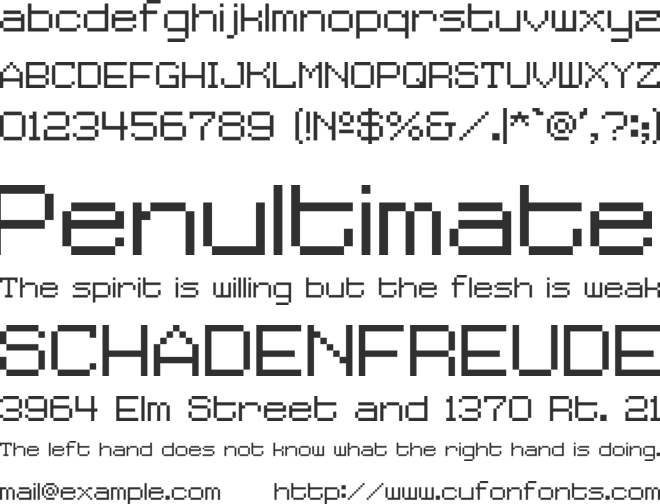 Smithesyzer font preview