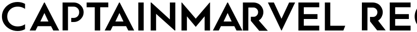 CaptainMarvel Regular font