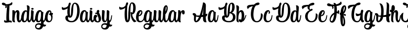 Indigo Daisy Regular font