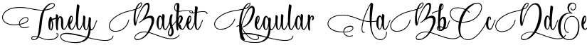 Lonely Basket Regular font