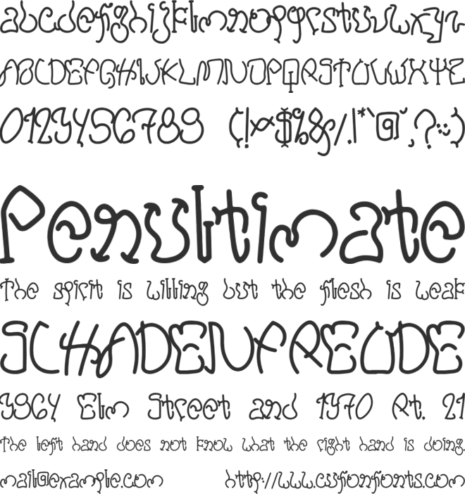 Aksara font preview