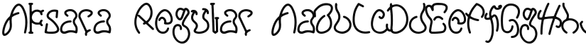 Aksara Regular font
