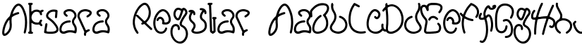 Aksara Regular font