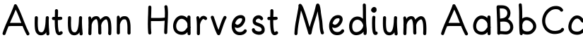 Autumn Harvest Medium font