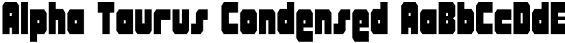Alpha Taurus Condensed font