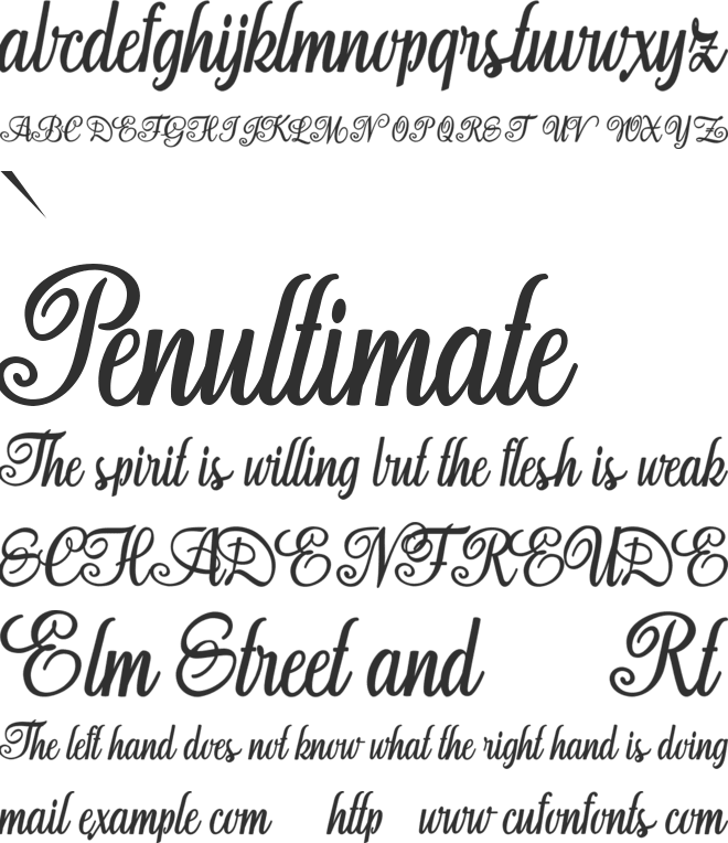 Aromabar Personal Use font preview