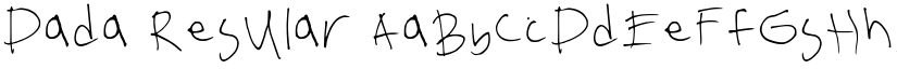 Dada Regular font