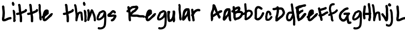 Little things Regular font