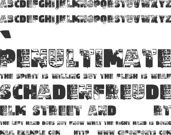 Vtks Ultramein font preview