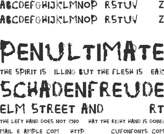 The cleanest font in the world font preview