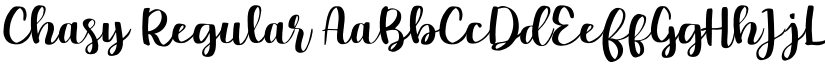 Chasy Regular font