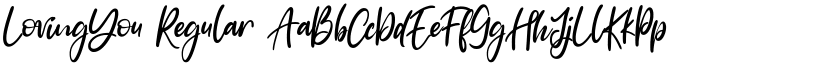 LovingYou Regular font