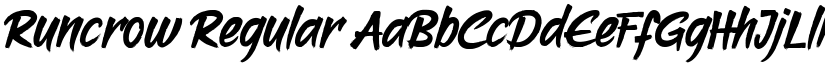 Runcrow font download