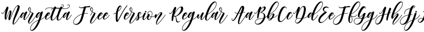Margetta Free Version Regular font
