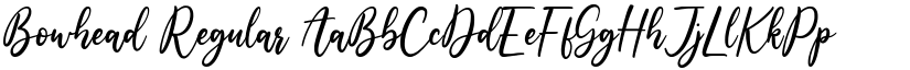 Bowhead Regular font