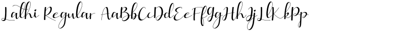 Lathi Regular font
