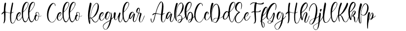 Hello Cello Regular font