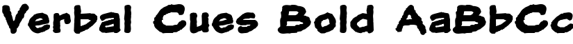 Verbal Cues Bold font