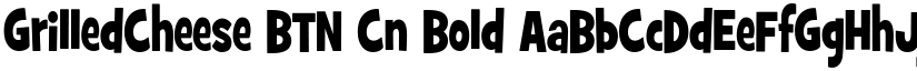 GrilledCheese BTN Cn Bold font