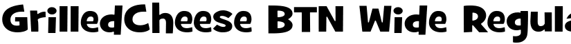 GrilledCheese BTN Wide Regular font