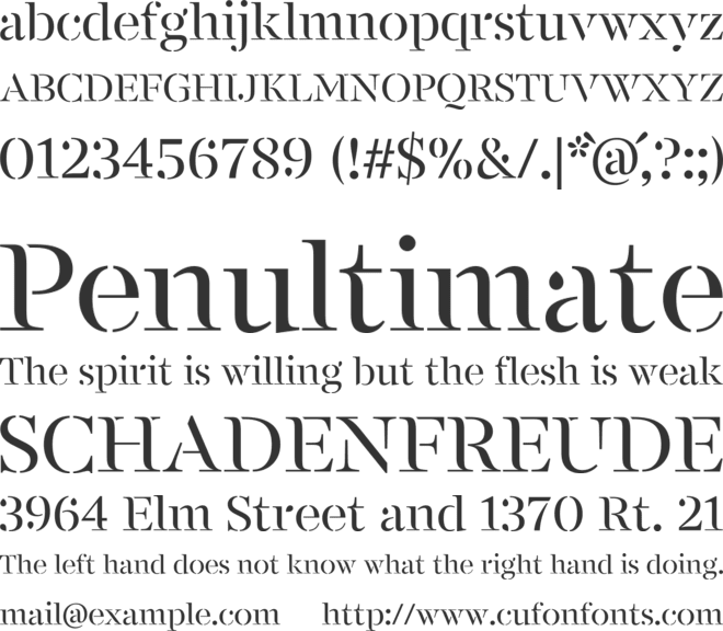 FS Renaissance font preview