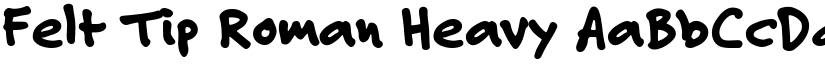 Felt Tip Roman Heavy font