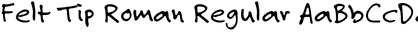Felt Tip Roman Regular font