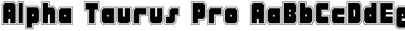 Alpha Taurus Pro font