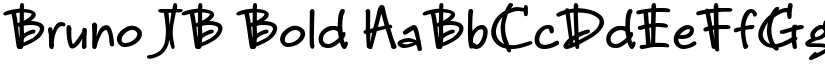Bruno JB Bold font