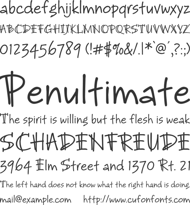 Bruno JB font preview