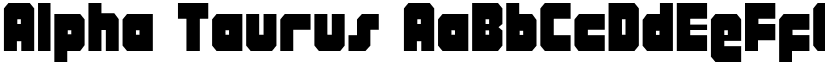 Alpha Taurus font