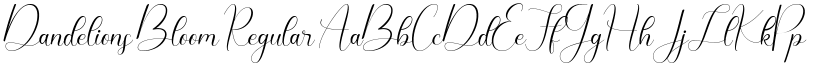 Dandelions Bloom Regular font