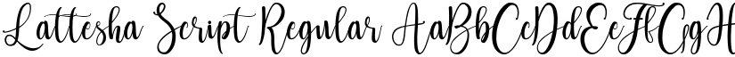 Lattesha Script font download