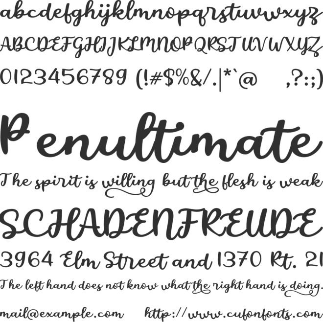 a Amazing Mother font preview