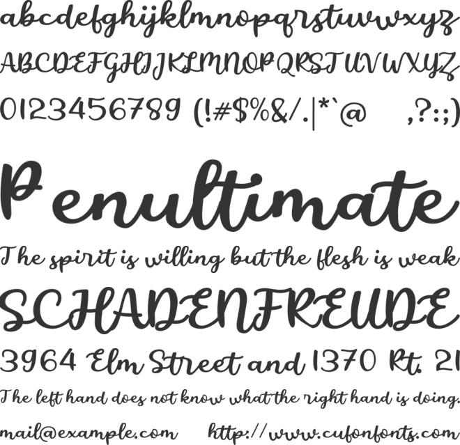 a Amazing Mother font preview