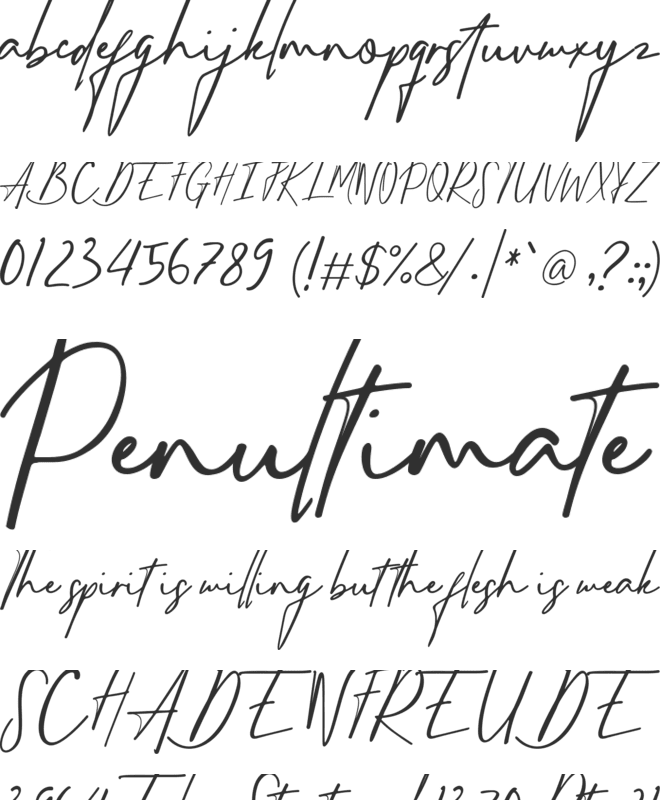 Sydhartta font preview