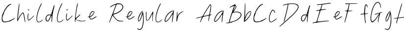 Childlike Regular font