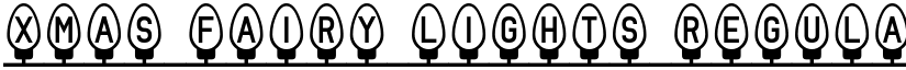 Xmas Fairy Lights Regular font