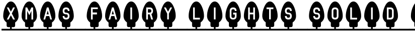 Xmas Fairy Lights Solid Regular font