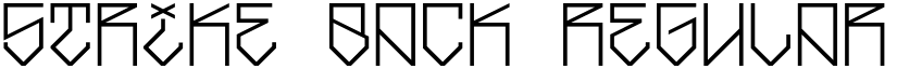 Strike Back Regular font
