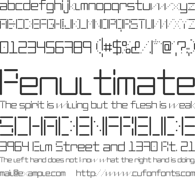 NewLife-Rounded font preview