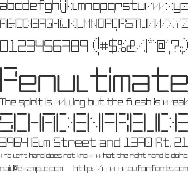 NewLife-Rounded font preview