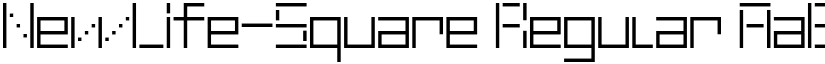 NewLife-Square Regular font