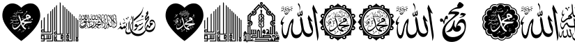 Font Mohammad Rasool Allah 2018 Regular font