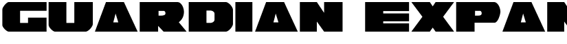 Guardian Expanded font