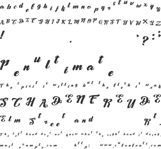 Font By Maxhomework font preview