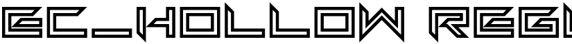 EC_Hollow Regular font