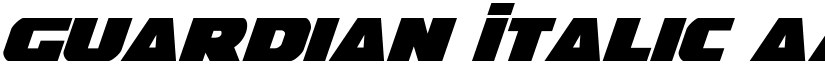 Guardian Italic font