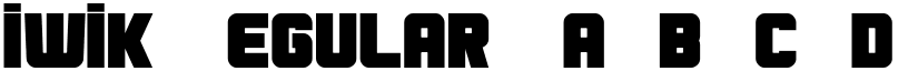 Kiwik Regular font