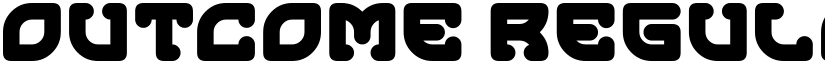 Outcome Regular font
